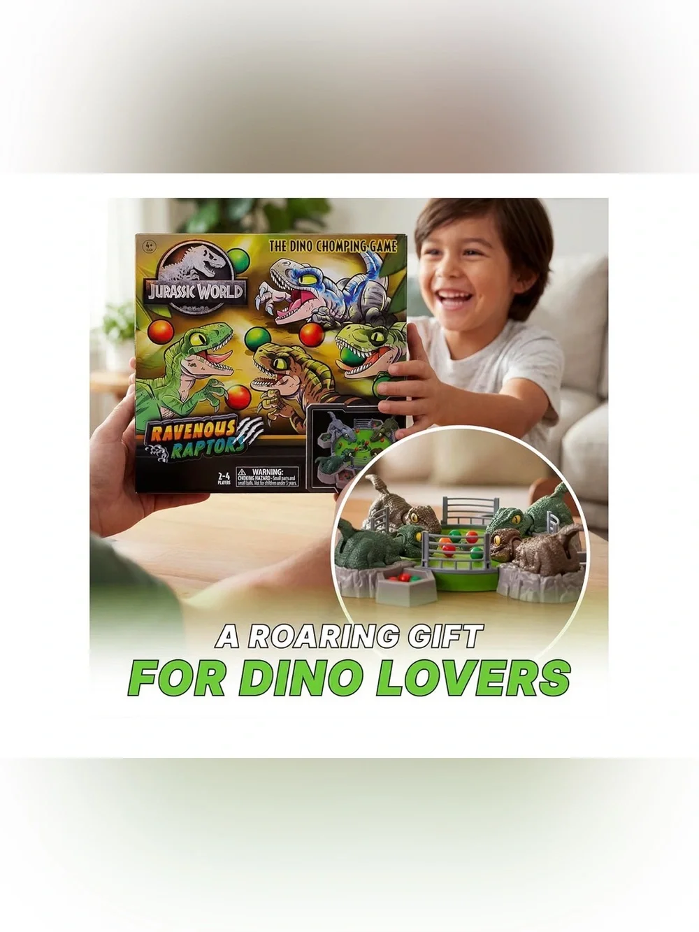 Jurassic World Ravenous Raptors The Dino Chomping Game